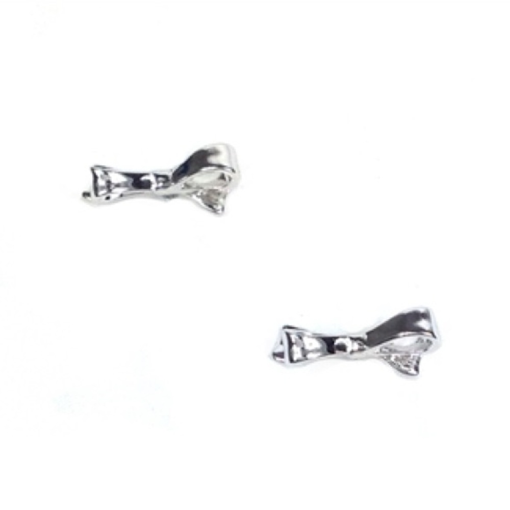 Kate Spade “Love Notes” Silver Bow Earrings